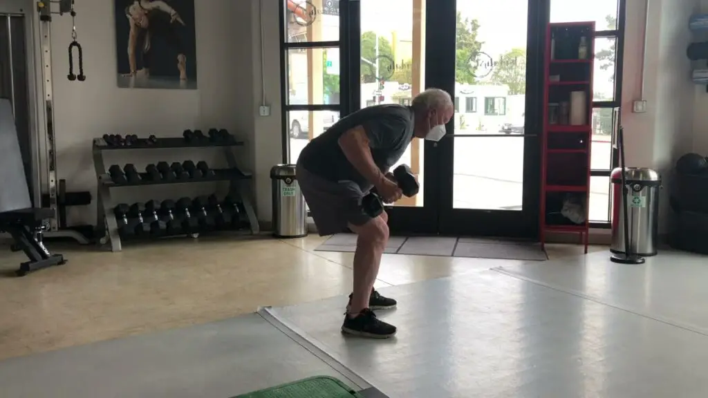 bent over row senior